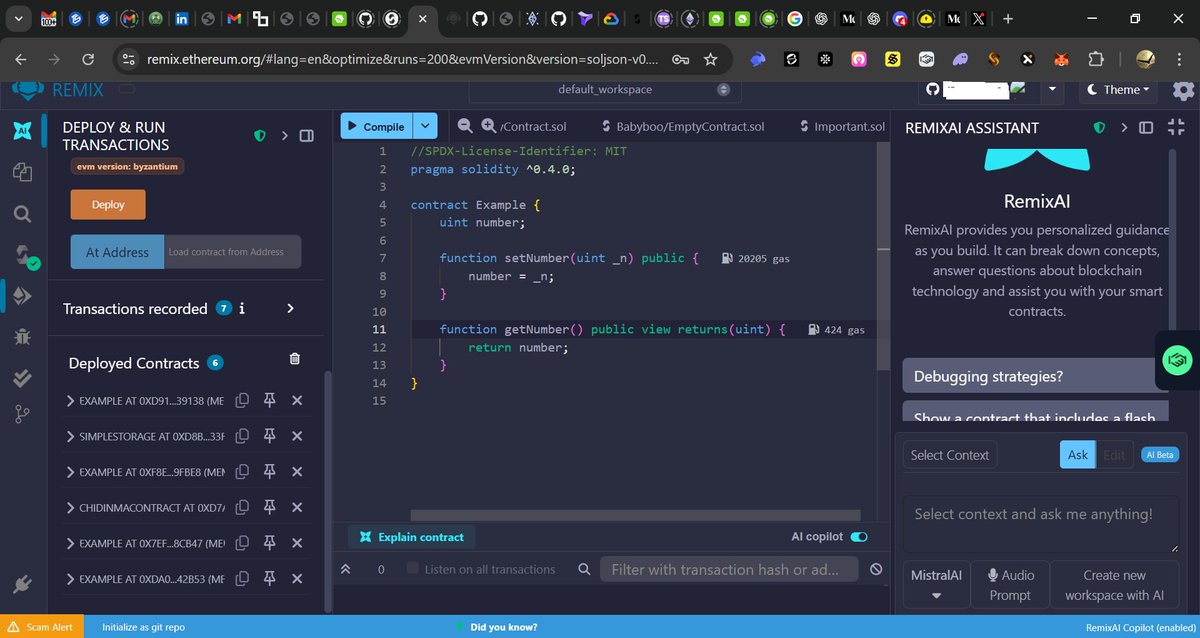 ObasiJewel's tweet image. Day 3 - Functions.

Functions basically are a block of codes that help your contract perform different tasks.

For example, a television has different buttons on it where you can change the channel, power it on or off, increase the brightness, etc.