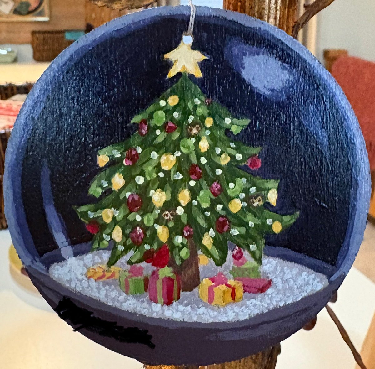 BoxElderTree's tweet image. Pfp change #ChristmasTreePainting