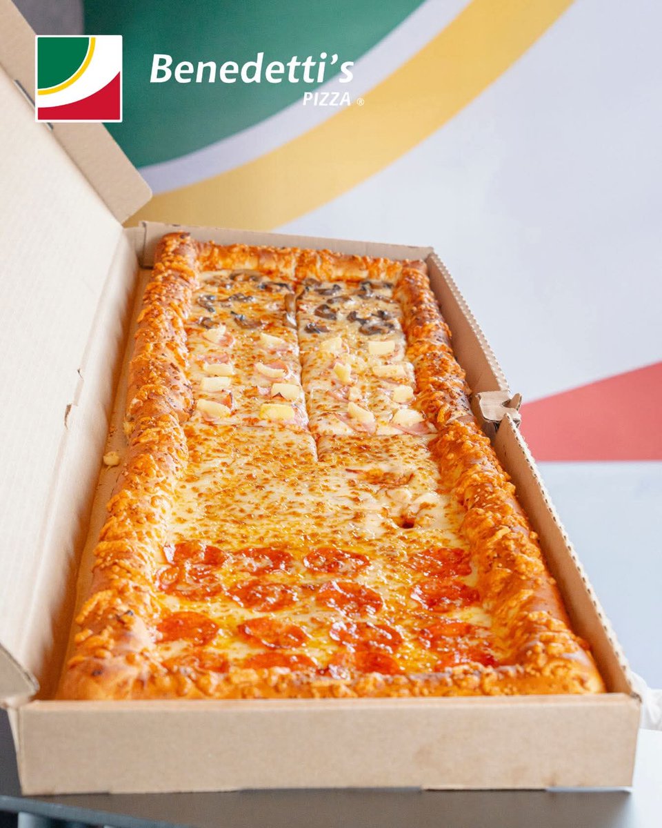 PlazaExhibimex's tweet image. Para el antojo de verdad: MEGA PIZZA 4 Estaciones 🤤🔥
Más grande, más rebanadas, más sabor.
¡Te esperamos en @PlazaExhibimex!

#benedettis #pizzaperfecta #pizza #pizzatime #momentos