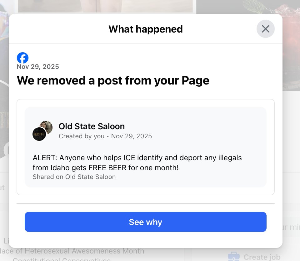 OldStateSaloon's tweet image. Facebook is so gay.