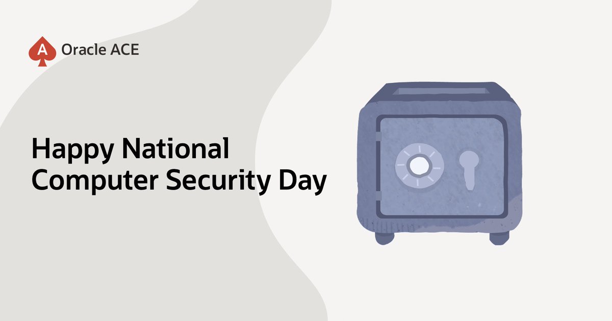 oracleace's tweet image. 🛡️ Today is National Computer Security Day! A great reminder to protect your data, update your passwords, and stay vigilant against cyber threats.
Let’s work together for a safer digital world!
#ComputerSecurityDay #CyberSecurity #StaySafeOnline