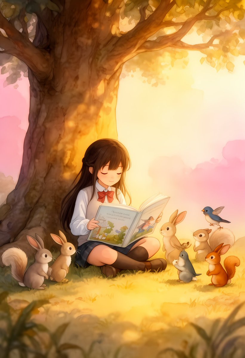 yukyu_haruka's tweet image. 11月30日は「絵本の日」📚

近代絵本のパイオニアでもある
瀬田貞二さんの『絵本論』が
1985年のこの日に出版されました💡

絵本を通して
想像力や感性を育て
個人と社会を結ぶ ――

教育的・文化的
そして社会的な役割を
広めていくことが
目的とされています✨

#AIart #AIイラスト #今日は何の日