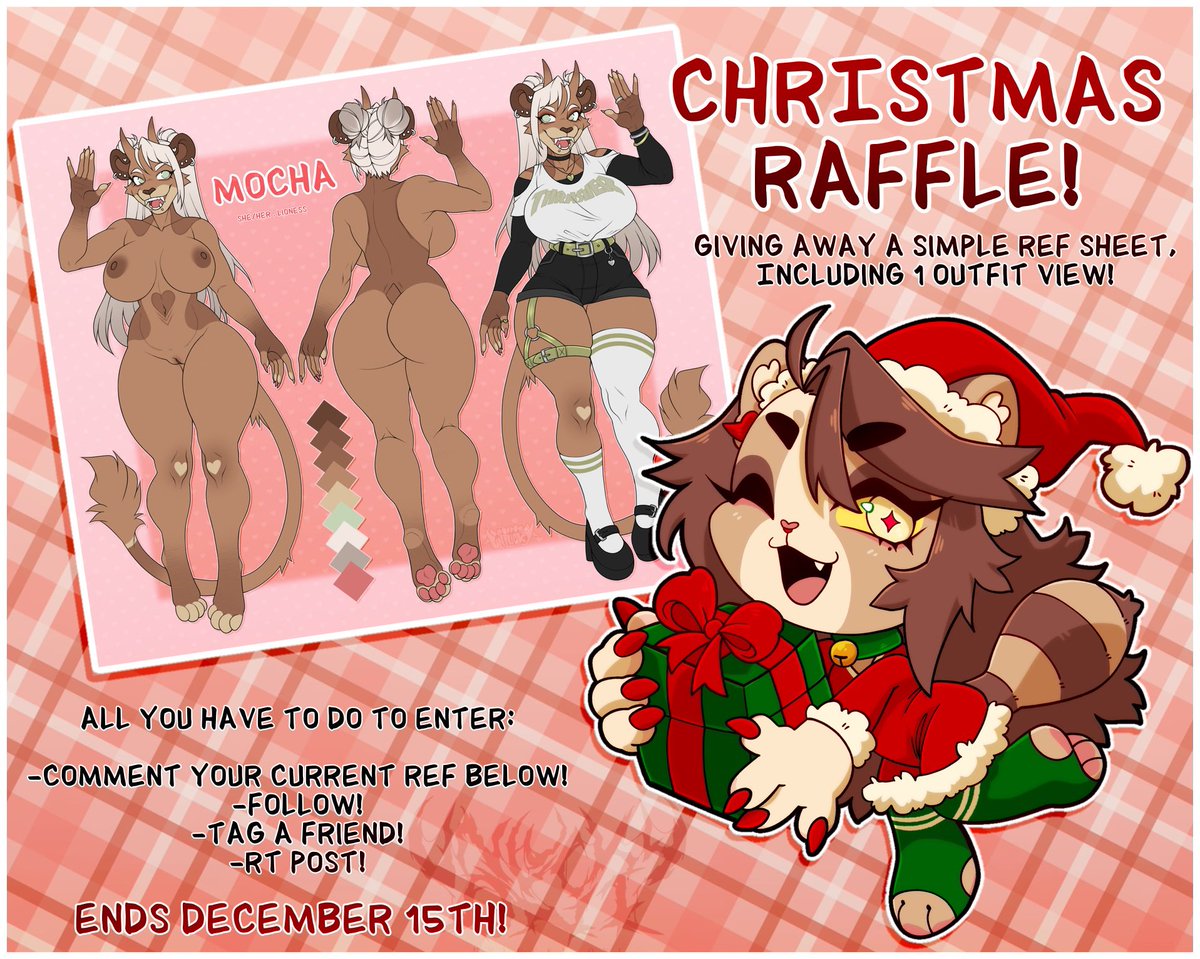 YokaiKaisen's tweet photo. 🎁CHRISTMAS REF RAFFLE🎁

This year I’m giving away one of my simple ref sheets that include 1 outfit view!

All you have to do to enter is:
-comment ref
-tag a friend
-follow &amp; rt!

Ends 12/15 and will be finished
by/before Christmas Day! 💕 https://t.co/H0yFq1Poer