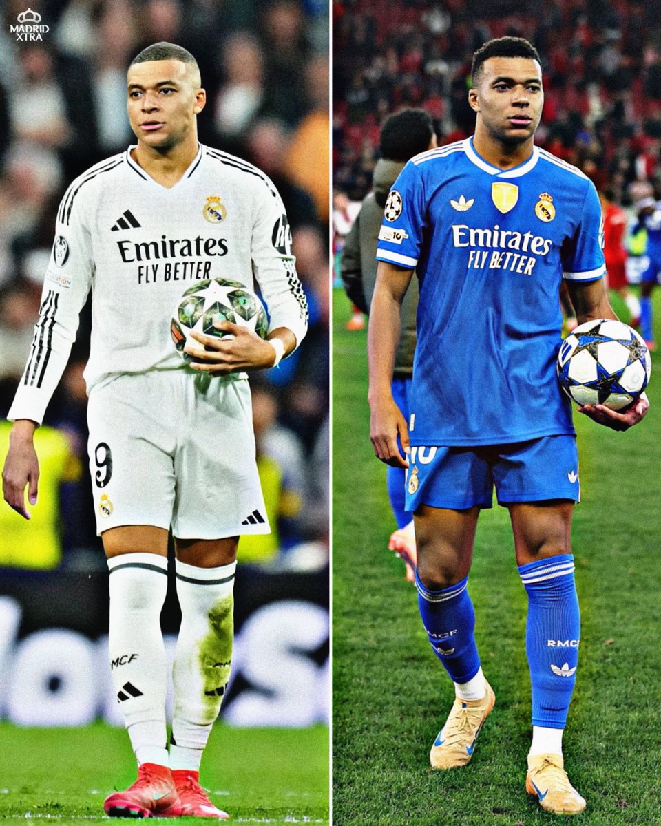 MadridXtra's tweet image. 🚨 Kylian Mbappé’s hattricks with Real Madrid so far:

• Real Valladolid ⚽️⚽️⚽️
• Manchester City ⚽️⚽️⚽️
• Barcelona ⚽️⚽️⚽️
• Kairat Almaty ⚽️⚽️⚽️
• Olympiacos ⚽️⚽️⚽️⚽️