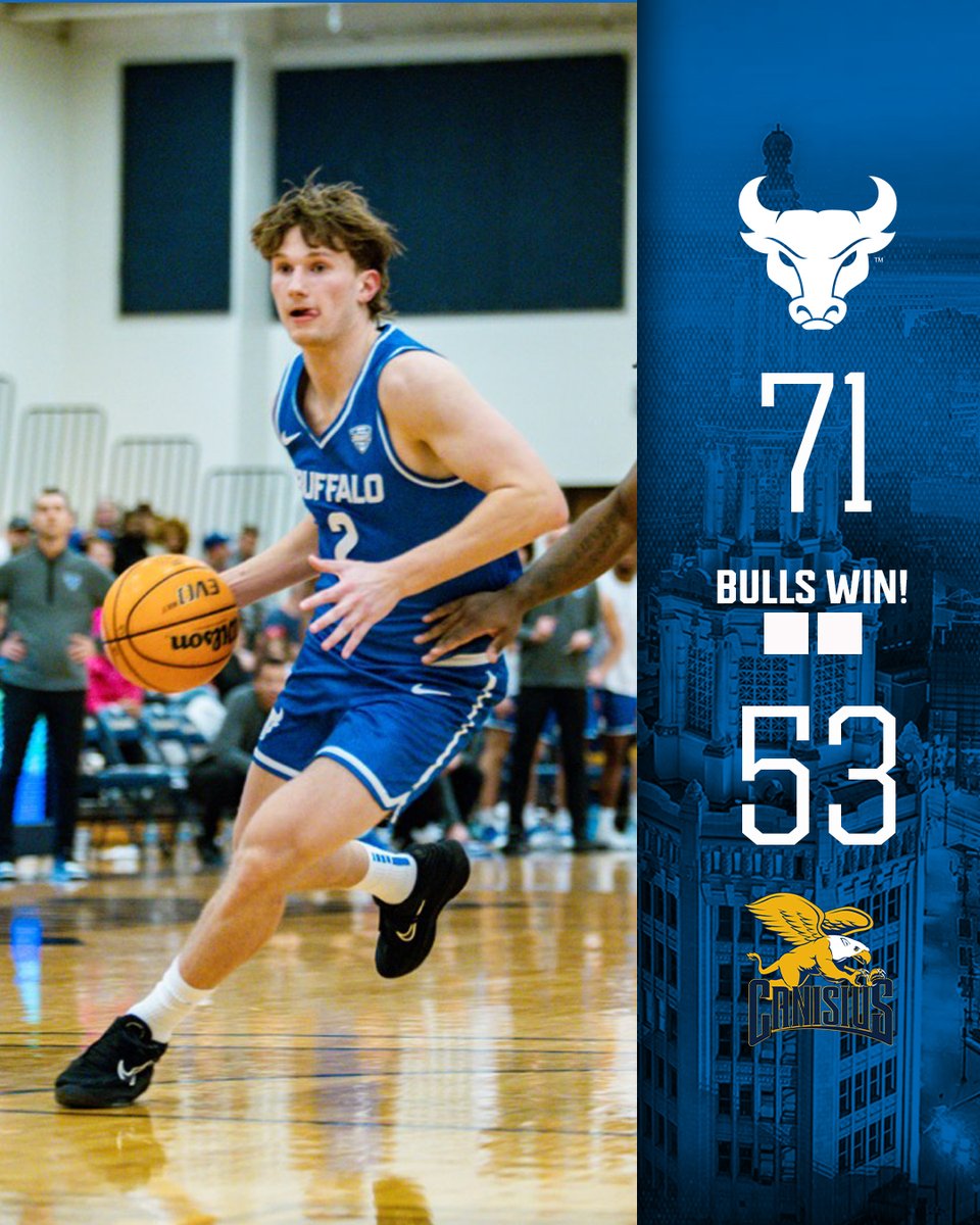UBuffaloMBB's tweet image. 𝘽𝙐𝙇𝙇𝙎 𝙒𝙒𝙒𝙒𝙒𝙒𝙒𝙒𝙄𝙉!

The Bulls improve to 8-0!

#UBhornsUP🤘  #ALLinGRIT