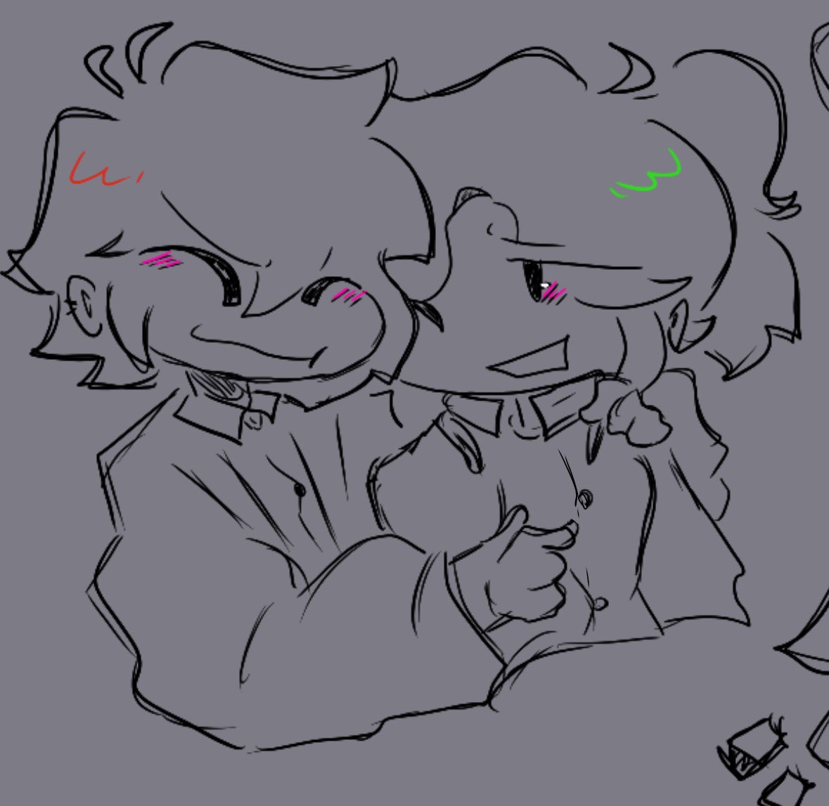 KenjiBlamKat's tweet image. I WORKED . I MADE IT !!
Catch some doodles + oc x canon&amp;lt;3
#rhythmicrevolution #humanimpostor  #doodles #fnf #fnfmod #artwork #art