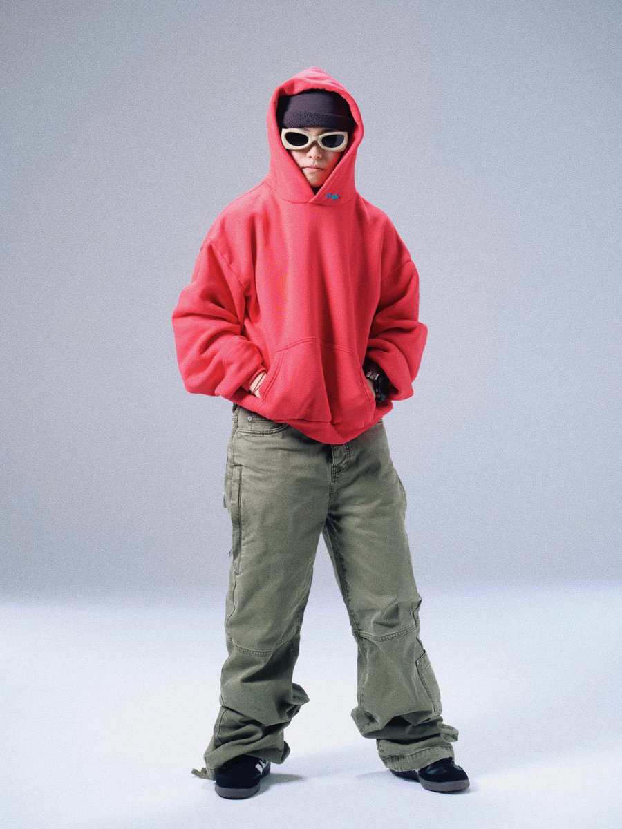 SKYLRK Zip Hoodie Blue Justin Bieber Men's Streetwear Heavyweight