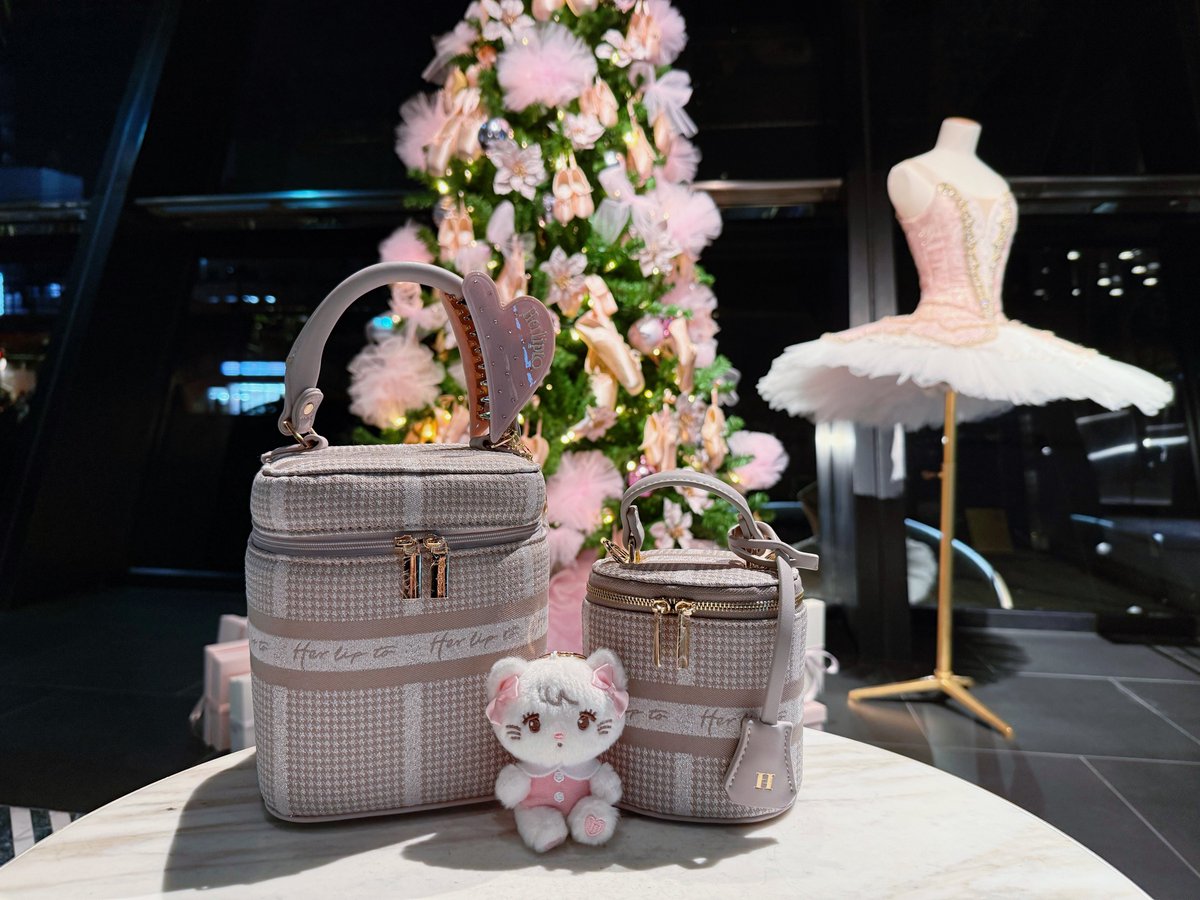 aa_chan37's tweet image. HLT Jacquard Vanity BagとMiniのnude pink🎀 サイズ感の比較と荷物いれてみた♡ ミニバニティはかなり小さくてiPhone16proはいりません！ReFaのコームは縦ではいらなく斜めにすれば入ります🫶🏻 タグがついててかわいい♡

硬い素材で取っ手以外はかなり長持ちする最強バッグだと思ってる😽🩷
#Herlipto