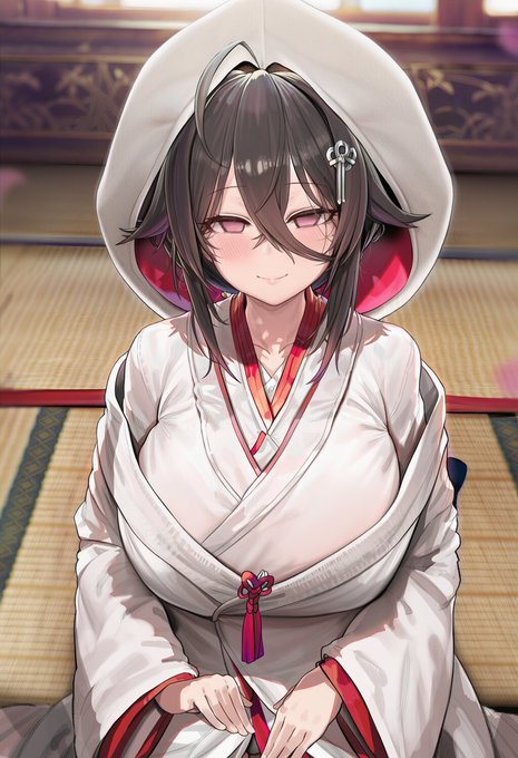 いぇ～い✌️勝手に借りたでござるね。
💤さん(@kashiwagi_RA)の澪夜ちゃんでござる、可愛いでござるね🥰
拙者他所の娘に勝手に花嫁衣裳着せる侍。 