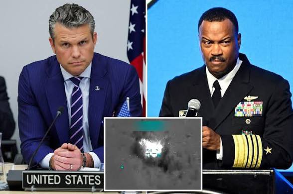 TheMaineWonk's tweet image. ‼️ Reminder: Admiral Alvin Holsey, the commander overseeing the operations in the Caribbean announced his resignation the same day as Hegseth’s illegal “kill them all” strike against survivors.