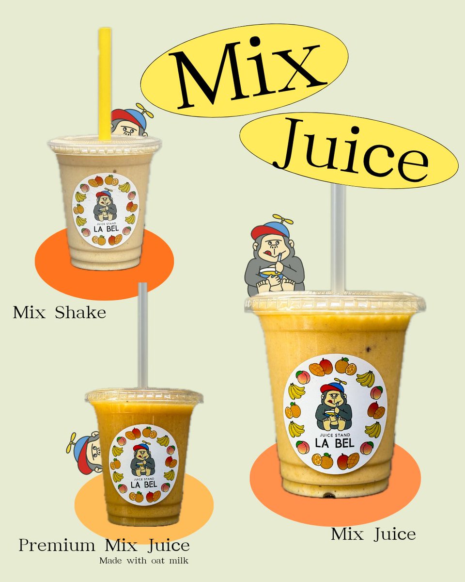 11月最終日も元気にオープン！ フルーツたっぷりのミックスジュースで