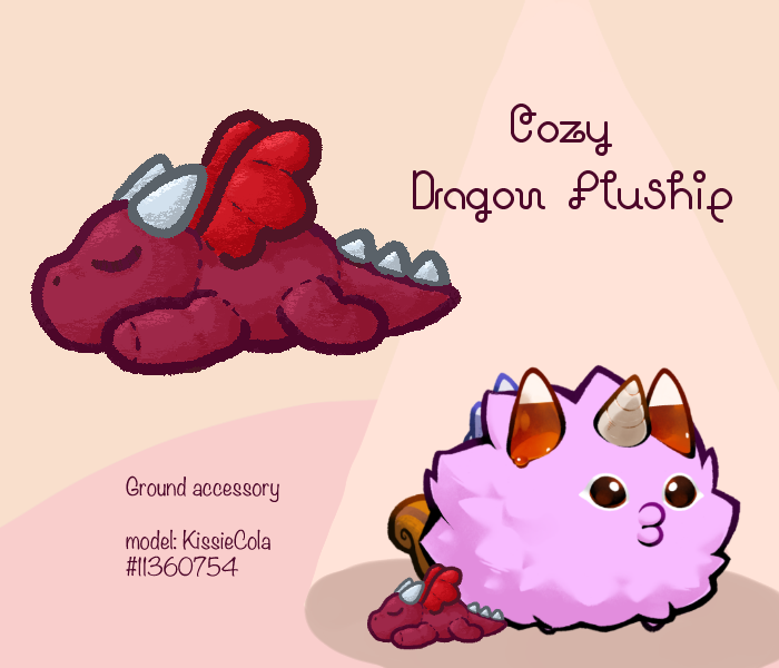 SpareCandy's tweet photo. being an axie must be tough, so why not give them a cozy companion! One has been enchanted and can fly and the other one... is a totally normal plushie. Its cute though! I couldn't decide on just one~
#AxieCodexDesign https://t.co/EoXF672A98