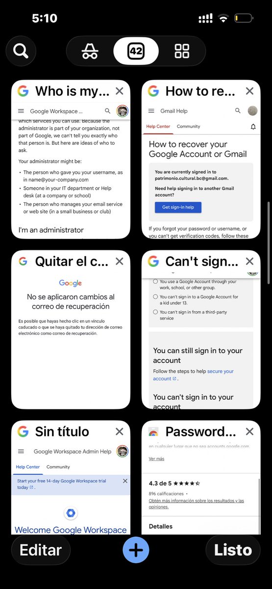 diego_sapien_zn's tweet image. This is just insane #pleasehelp @sundarpichai @AskWorkspace