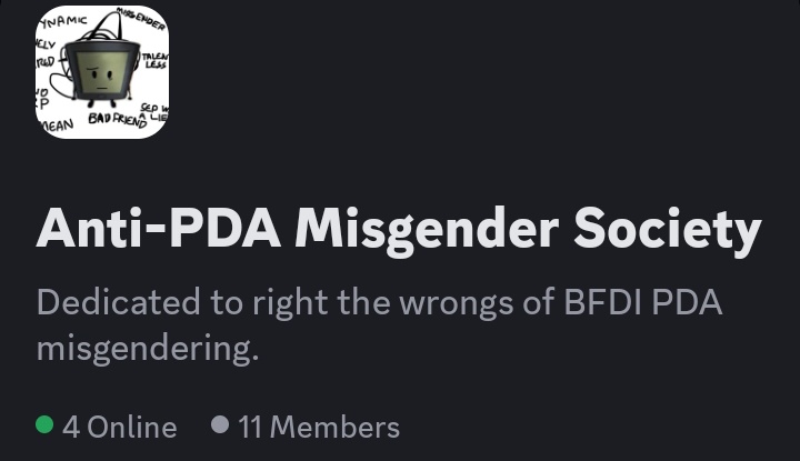 gamepointexpose's tweet photo. 2) Basic background of the "anti PDA misgendering movement", basically a cult that GamePoint started as an excuse to dox and harass people

They believed that their favourite fictional character (of unconfirmed gender+pronouns) from BFDI TPOT was "misgendered" disproportionately https://t.co/9c3EbNrxJH
