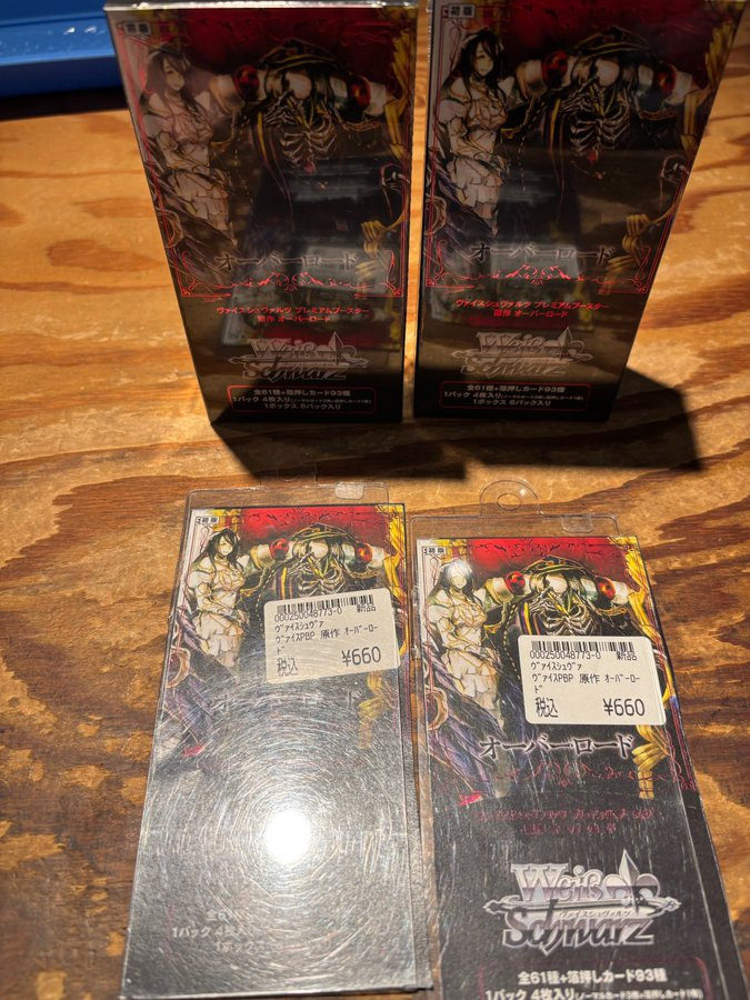 お知らせ📢📢📢 ヴァイスシュヴァルツ✨ オーバーロード✨✨✨ 販売中