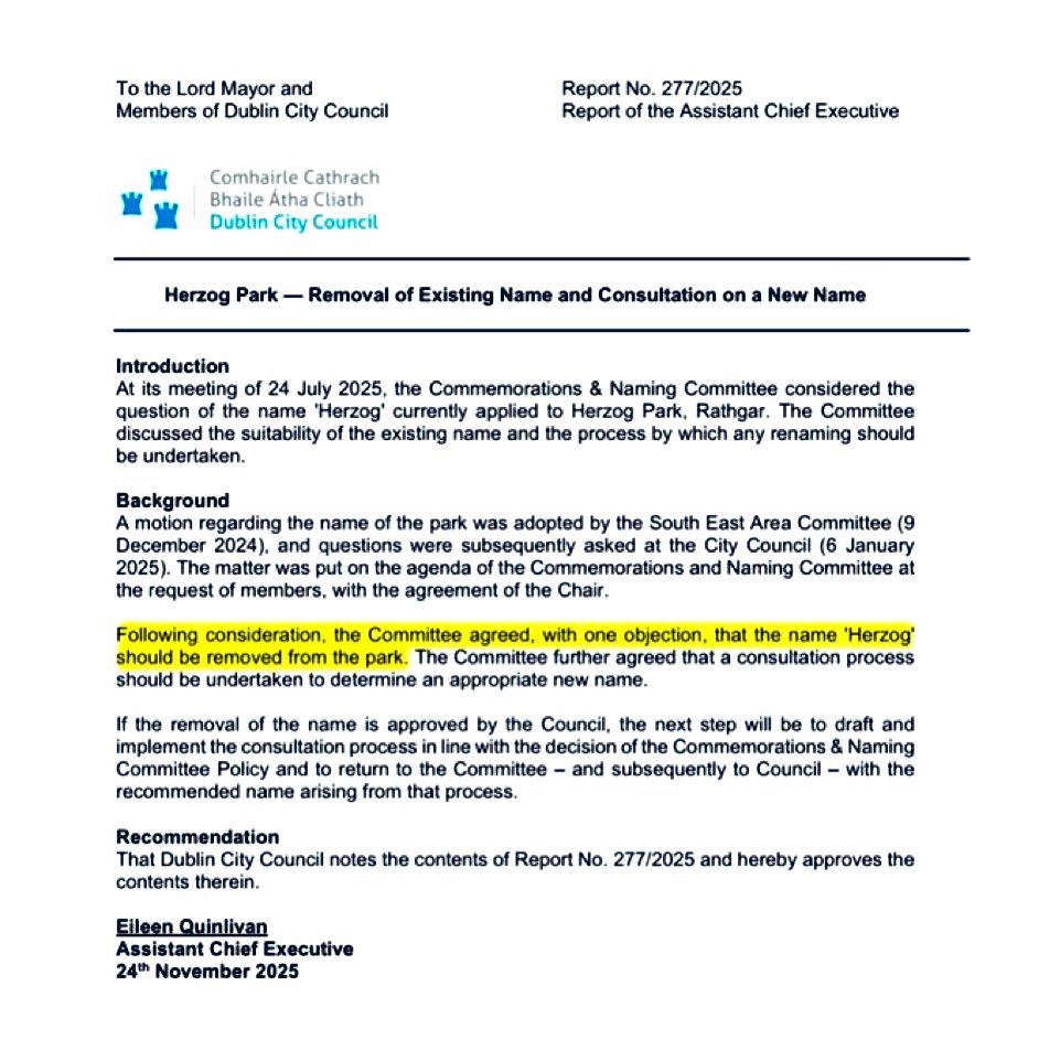 Ireland is poised to erase the name of the only Jewish person it has ever honored.

Chaim Herzog was Irish born. He fought the Nazis and helped liberate Bergen Belsen. His name is now on trial in Dublin for events he never lived to see. When a democracy considers erasing its only