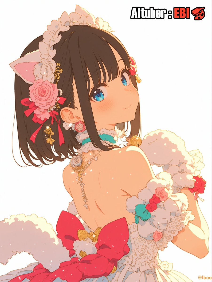 #AIイベント好きな動物娘
あんずさん1600フォロワー様達成おめでとうございます！🥳🎉🪩🎊🎁
イベント参加させて頂きます！😊✨
動物娘を作る時にいつも猫か狐で迷うのですが、昨日お狐EBIちゃんを作ったので今日は猫で！🐱🎶
〖 AItuber:EBI 〗AIイラスト AIart