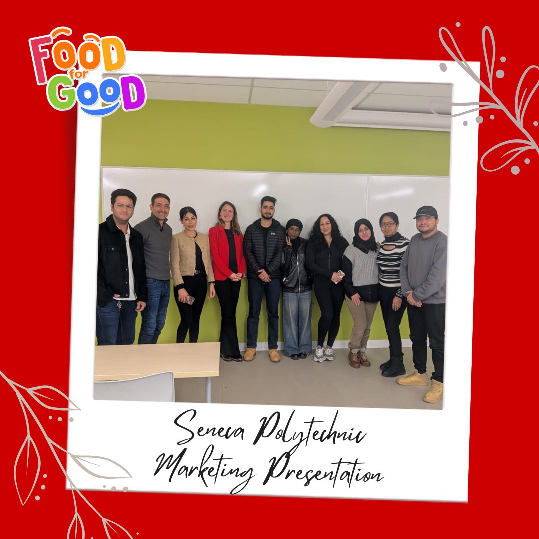 food_forgood's tweet image. Still buzzing from our visit to Seneca Polytechnic! 

Huge thanks toJess and her brilliant marketing students for all the warmth, creativity, and fresh ideas. You’ve inspired us in more ways than one! 🙌

#FoodForGood #SenecaPolytechnic #FuelingFutures
