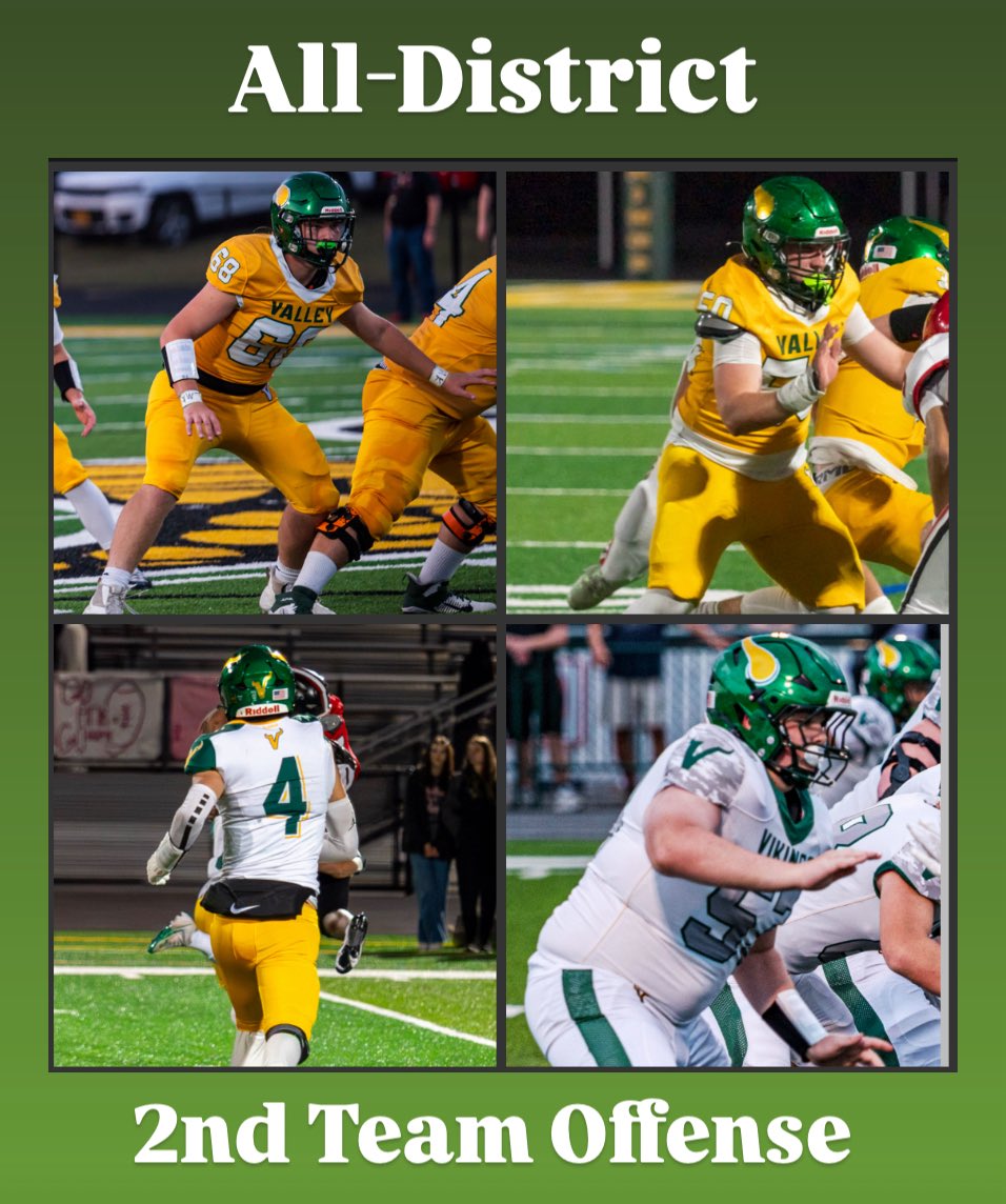 CoachDaveBishop's tweet image. Congratulations to the following @FBvikingstrong players for earning All-District Honors: 

1st Team Offense: 
QB: @zachdetweiler 
RB: @ethanlaf3 
WR: @GaffneyMac842 
WR: @jolyonwhite2026 
OL: @AidenOliverLVFB 
Center: @Ryan_stern_2026 
Kicker: @RParada_5 
KR: @bradley_fin22…