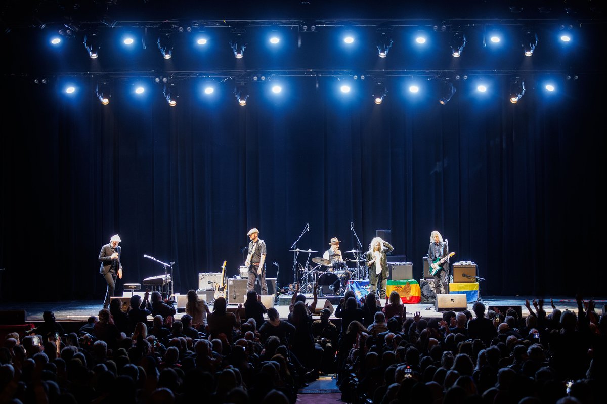 Patti Smith performs at the Chicago Theatre Monday evening in Chicago.