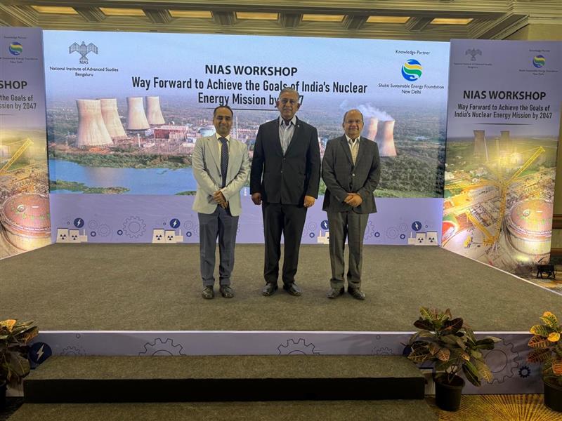 TCEConnect's tweet image. Mr Amit Sharma, MD and CEO of Tata Consulting Engineers (TCE), led a forward-looking and high-impact panel at the #NIAS Workshop on India’s Nuclear Energy Mission 2047. The discussion focused on pathways to scale nuclear capacity to 100 GW while strengthening long-term energy…