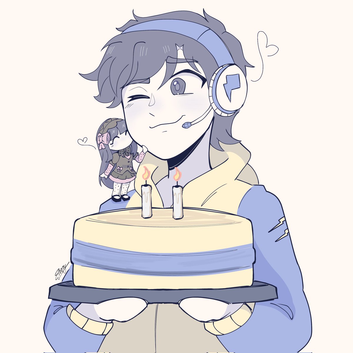 emybatz's tweet image. Hoje é dia dele! 
Feliz aniversário @Prunnoo 🎂