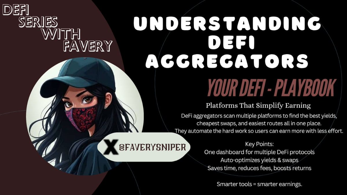 Faverysniper's tweet image. DeFi is confusing… but earning from it doesn’t have to be.
Let&apos;s do something different 

Understanding DeFi Aggregators 
The Platforms That Simplify Earning

DeFi is powerful… but let’s be honest, it can also get confusing and time-consuming.
Different farms, different yields,…