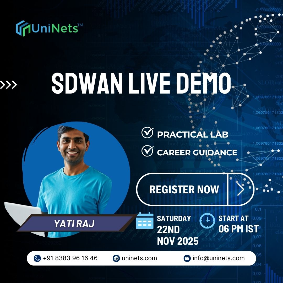uninets53's tweet image. Ready to Learn Cisco SD-WAN?

📌 Join the free demo and start your SD-WAN journey! shorturl.at/M59Tu

contact us: info@uninets.com +91-8383961646

#CiscoSDWAN #SDWAN #NetworkEngineers #CiscoTraining #Uninets #NetworkingCareer #vManage #NetOps #Automation #LiveTraining