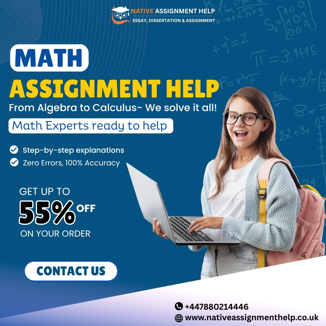 Assignm84427219's tweet image. Struggling with Math? From Algebra to Calculus, Math becomes simple when you have the right guidance.🎯
At Native Assignment Help, our math experts guide you through every concept—from Algebra to Calculus with clear, step-by-step explanations.
.
#MathAssignmentHelp #mathstudent