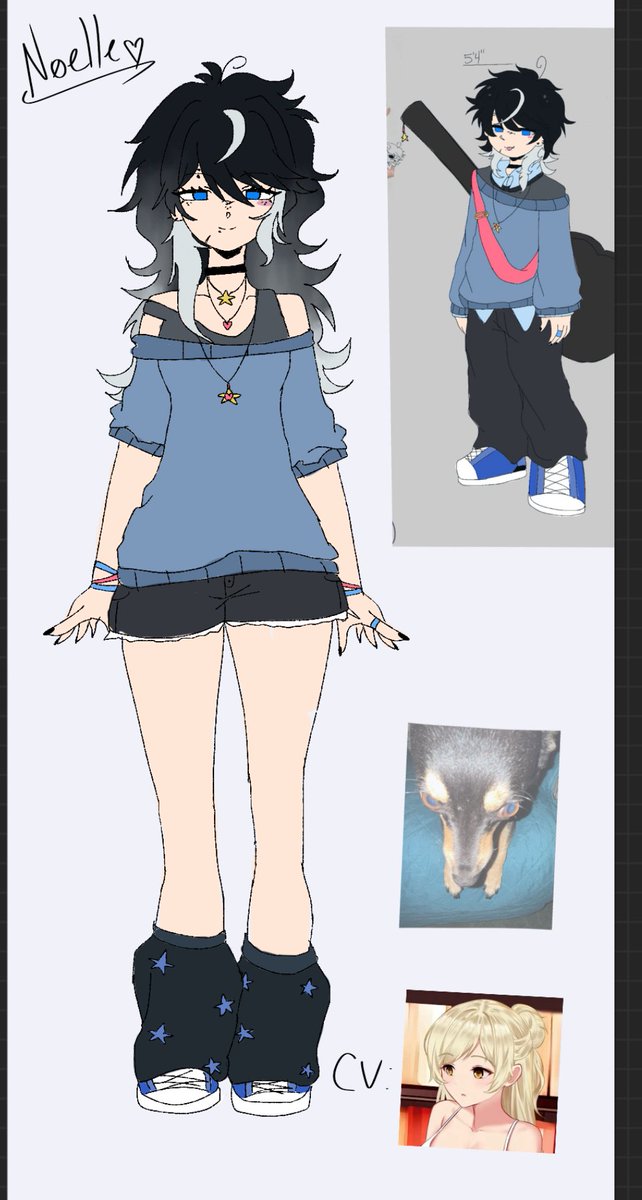 oh yeah noah also has a genderbend named noelle lol (old art)

#pjegoc