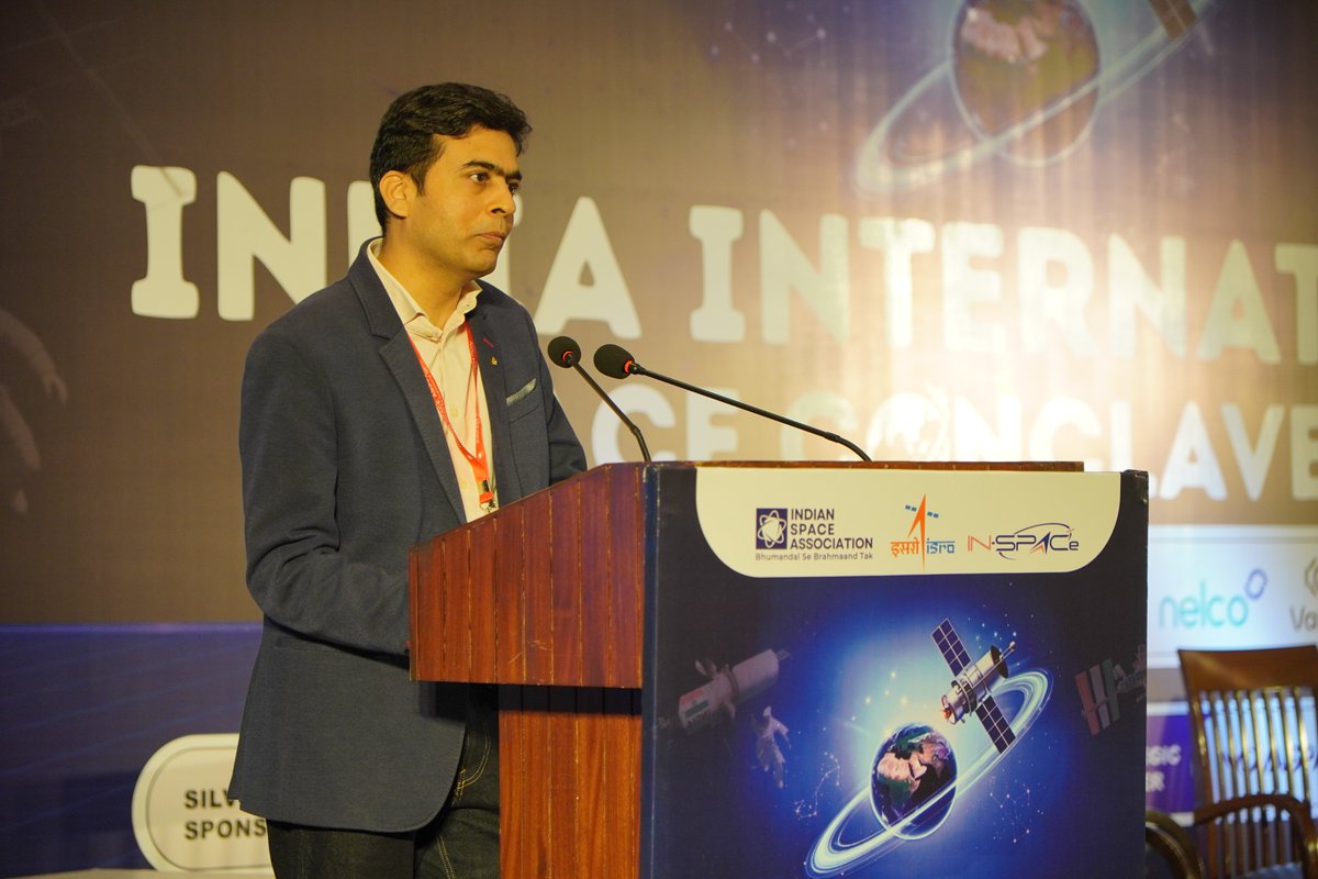 ISpA_India's tweet image. Thank you Mr Ravi Jain for an insightful session on opportunities for startups driving India’s self-reliance in space. Powerful guidance for the next wave of innovators. @TDKVentures #ISC25