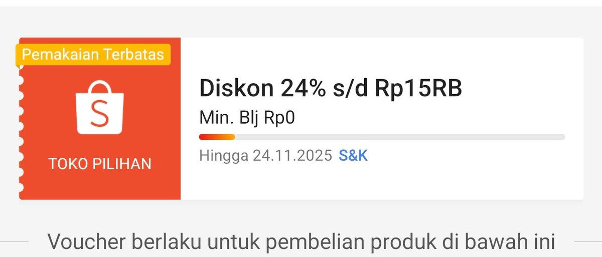 kimmyexp's tweet image. yang butuh tambahan diskon 

DISKON 24% 15RB

kode : SHOPEEXAUDREY

input di sini 
s.shopee.co.id/2LQZO1GEpU