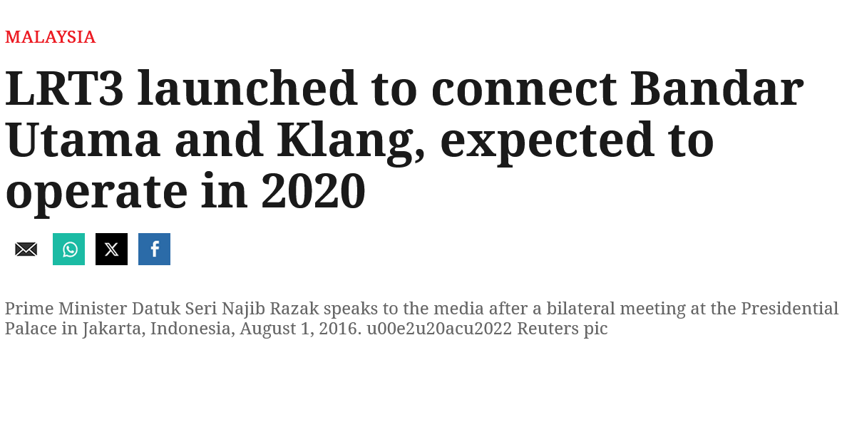 Natcromancer's tweet image. The LRT Shah Alam line could be delayed AGAIN to &quot;31 December or later&quot; and miss its targeted opening date by EOY 2025

Initial opening date: August 2020
First delay: February 2024
Second delay: March 2025
Third delay: September 2025

Now: December 2025 OR LATER