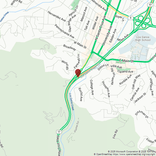 CA17Status's tweet image. CONSTRUCTION @ 09:16 PM PST | #Caltrans : Bridge work on CA-17 Northbound exiting at S Santa Cruz Ave (Los Gatos). Off Ramp closed. From 8:00 PM Monday, November 17, 2025 to 8:00 AM Tuesday, November 18, 2025. #Highway17