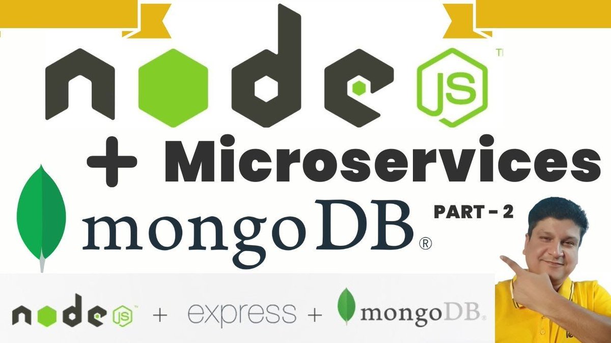 codeonedigest's tweet image. Part2 | Create JavaScript Microservices with MongoDB using Nodejs Express &amp;amp; Mongoose Modules
youtu.be/DhtvZy7k-bg

#NodeJS #JavaScript #ExpressJS #MongoDB