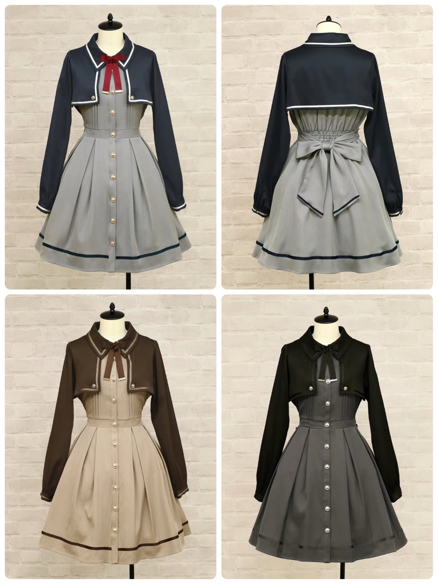 Brave Heart レイヤードワンピース ネイビー Brave Heart レイヤード