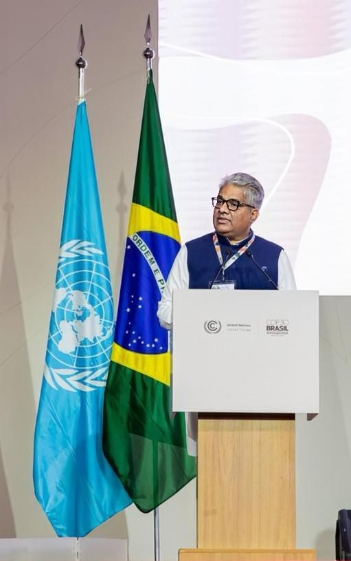 Union Environment Minister Bhupender Yadav (<a href="/byadavbjp/">Bhupender Yadav</a>) delivers India’s National Statement at UNFCCC CoP30 High-Level Segment, at Belém, Brazil

India calls for COP30 as a COP of Implementation and a CoP of Delivery on Promises

Developed Countries must reach Net-Zero far