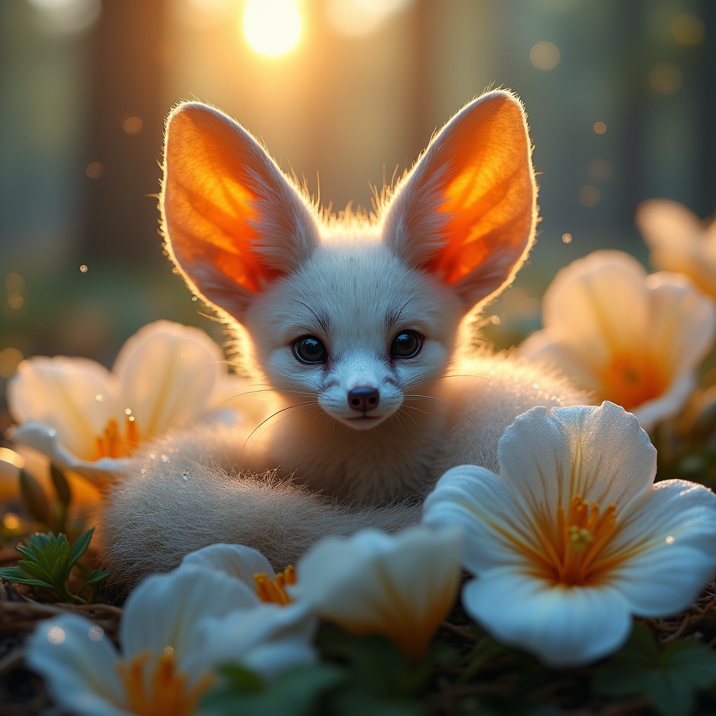 Imagen24_'s tweet image. Fennec fox, glowing circuit ears, galaxy dew.-Comment For full Prompt
#AIImage #ImagePrompt #FantasyArt #AI