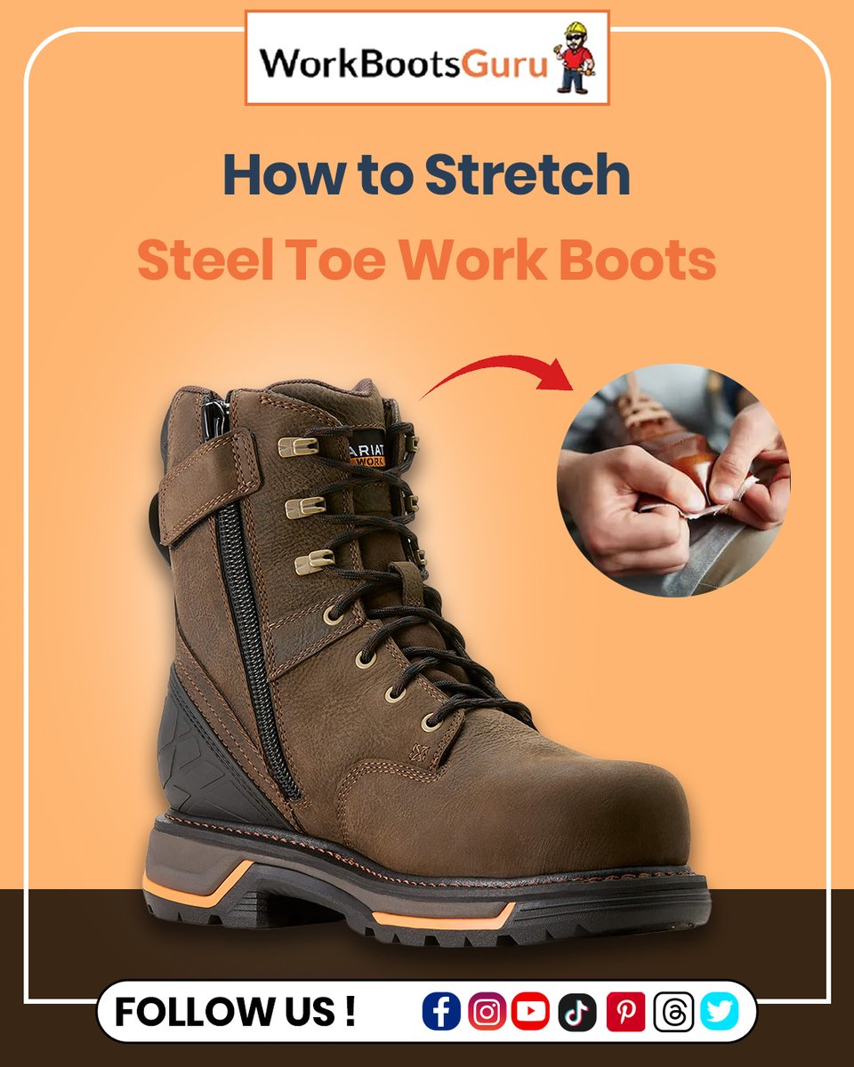 GuruBoots's tweet image. Quick, safe ways to stretch tight steel-toe boots for better comfort and an easier break-in.

Click to shop now:
workbootsguru.com/offers/

For more info visit our website:
workbootsguru.com/how-to-stretch…

#SteelToeBoots #WorkBoots #BootCare #BootStretching #FootComfort #workbootsguru