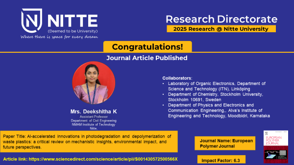 RnDNitteDu's tweet photo. Congratulations! https://t.co/q57Mlm5BEU