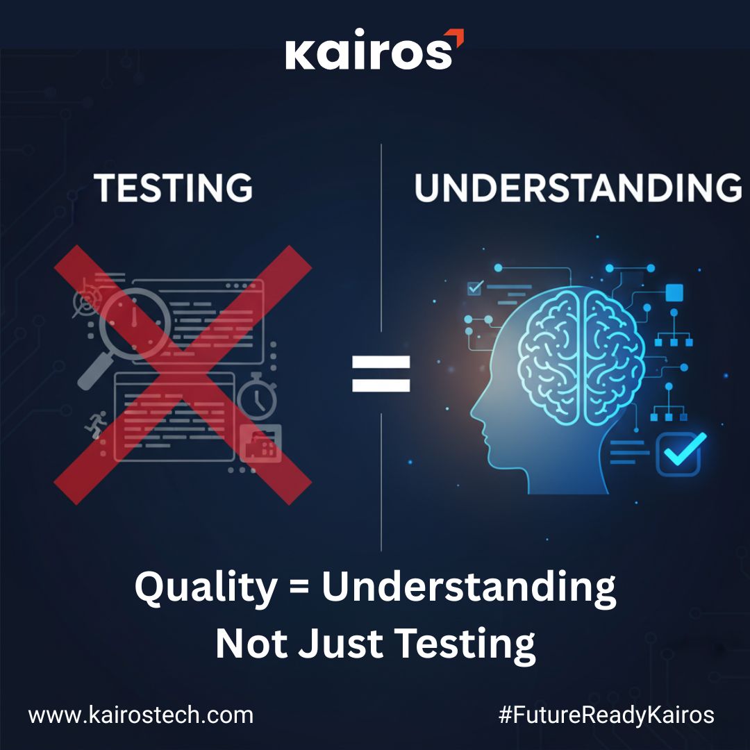 QA isn’t about finding bugs anymore, It’s about understanding system behavior. The future is intelligent QA, not more tests. kairostech.com/quality-assura…

#QualityEngineering #AIinQA #QualityIntelligence #AIEngineering #SoftwareQuality #AITransformation #QATrends #Kairostech