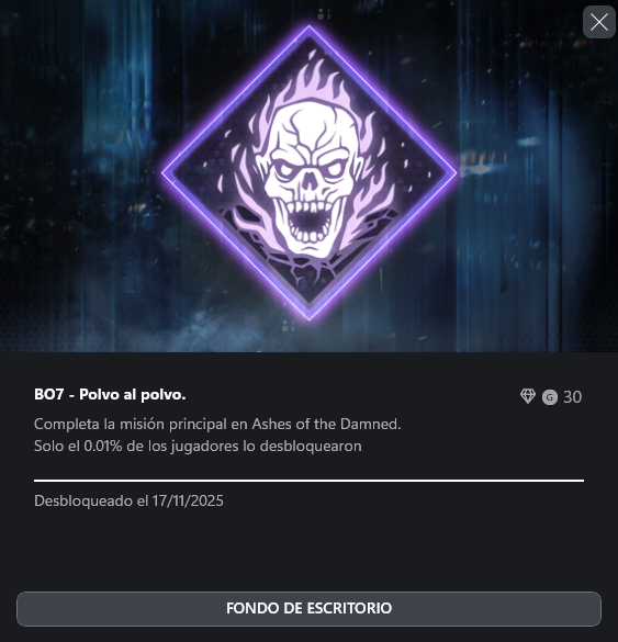 EstefyHero0's tweet photo. ¡Se logró el Easter Egg "ASHES OF DAMNED" de Bo7! Carreada totalmente por @Ludeoo_ @rafamtzo_ xD
Ya hasta cambié el fondo de pantalla.
Aquí el stream completo https://t.co/8n47xeIrmB
#PcGamepasspartner #BlackOps7 https://t.co/tGj1vVXFff