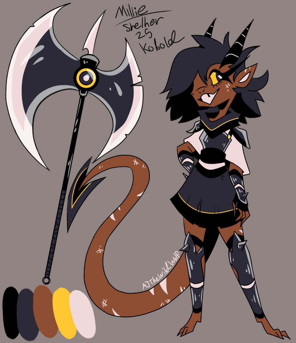 moxxie and #millie from #HelluvaBoss redesign! The Au I'm working