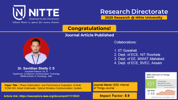 RnDNitteDu's tweet photo. Congratulations! https://t.co/HMG2N5QD3Y