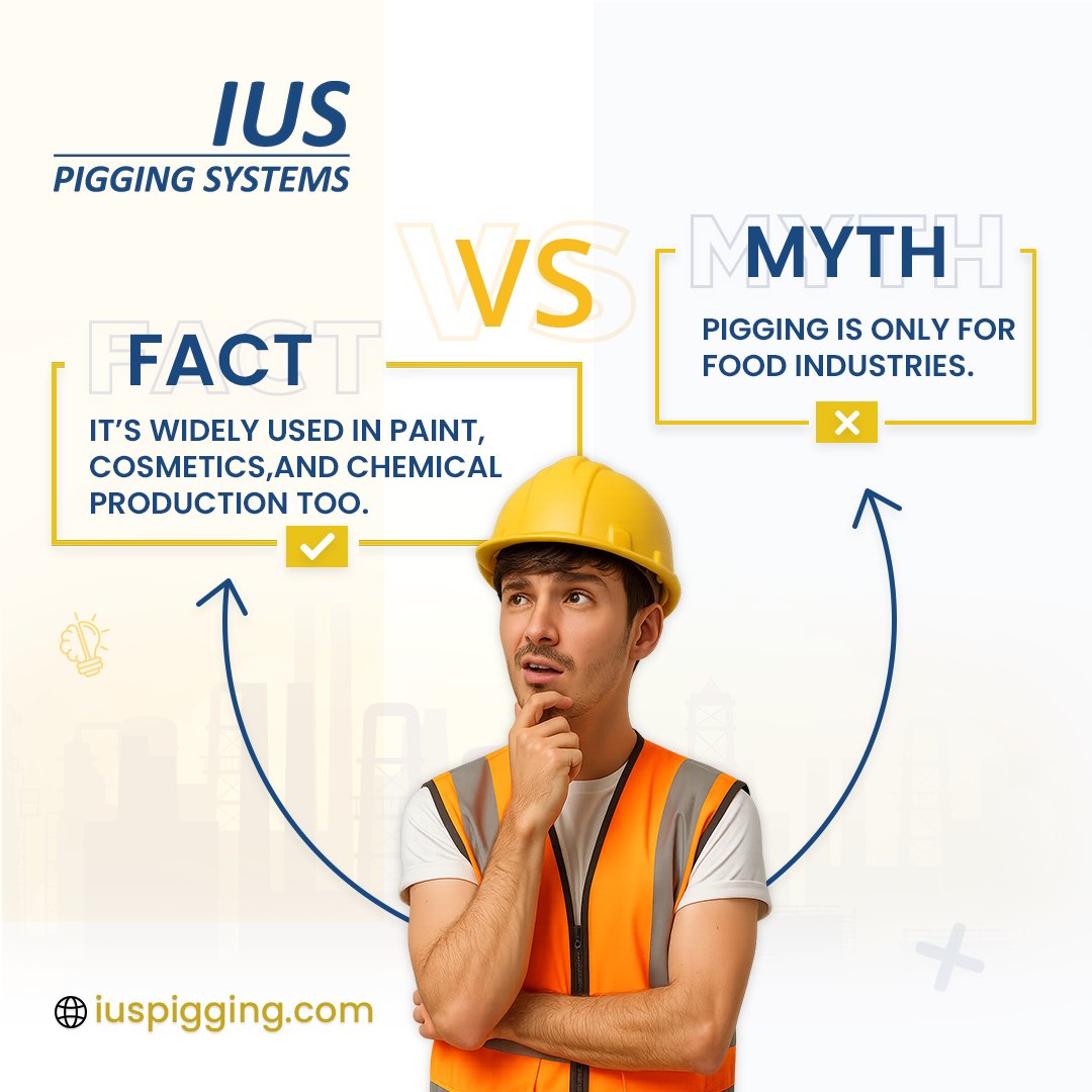iuspigging123's tweet image. Many believe pigging systems are only for the food and beverage industry; but that’s a myth! 

#IUSPiggingSystems #PiggingSystems #ProcessEfficiency #CosmeticIndustry
#ChemicalProcessing #PaintManufacturing #SustainableProduction #ProductRecovery #IndustrialInnovation