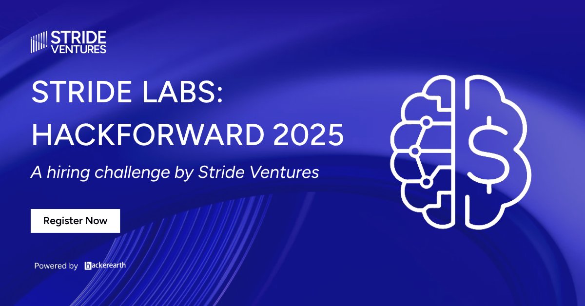 HackerEarth's tweet image. ⚡ Backend Developers: Prove your skills. Stride Labs: HackForward 2025 by Stride Ventures is LIVE - First Edition. Build tech that powers global private markets. 2+ years exp? 
Register Here: tinyurl.com/yrkr9wyb

#HackForward2025 

@VenturesStride