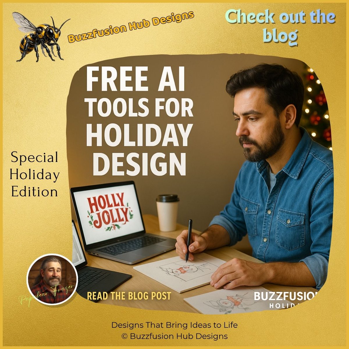 Buzzfusionhub's tweet image. Free AI Tools for Holiday Design Holiday merch + no budget 💸? 

Yes it’s possible. I found 5 free AI design tools that make it happen. 

Check it here -&amp;gt; buzzfusion-hub-designs.blogspot.com/2025/11/5-free… 

#FreeAITools #HolidayDesign