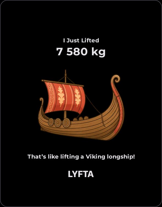 I just lifted 7 580 kg on <a href="/LyftaApp/">Lyfta: Gym Workout Tracker</a>

3 Exercises, 8 Sets

Check out the workout and join me on Lyfta: lyfta.app/wk/14qyx