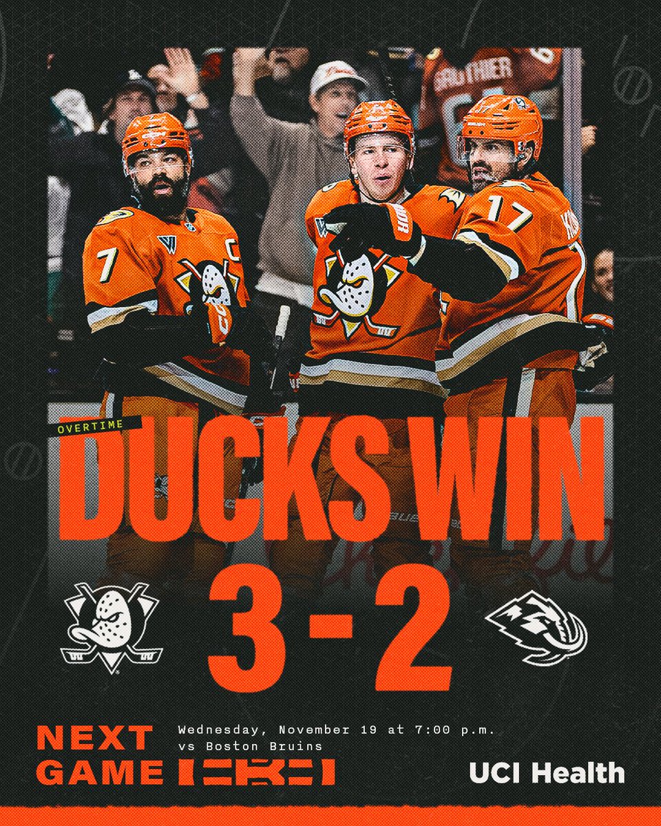 DUCKS COMEBACK OT DUB!!!

#FlyTogether