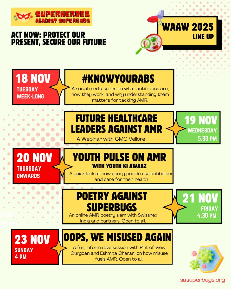 Superheroes against Superbugs tweet media